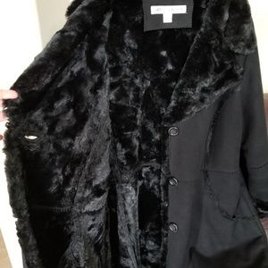 Larry Levine faux shearling coat xl